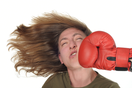 27555968 - woman getting a punch